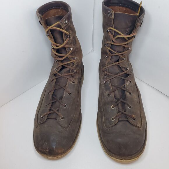 Danner Bull Run 8" Soft Toe Leather Boot Dark Brown Cristy Mens Size 11 Workwear - Picture 3 of 9